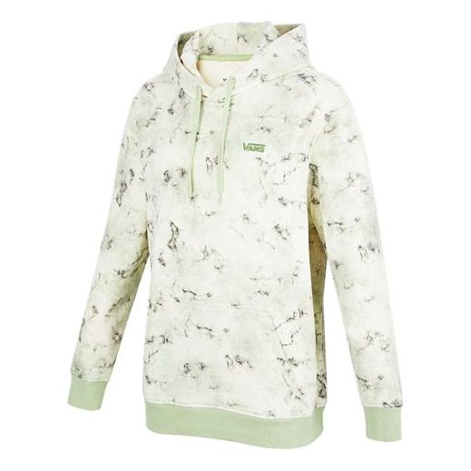 (WMNS) Vans Back Logo Printing Large Hoodie Grass Green VN0A7PZWYAN
