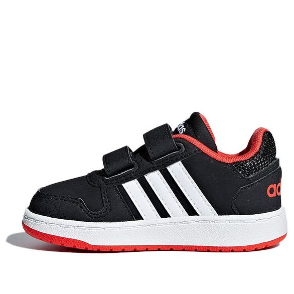 (TD) adidas Hoops 2.0 'Black White Red' B75965