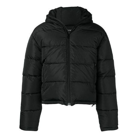 Balenciaga Small Logo Print Down Jacket 'Black' 556231TYD331000