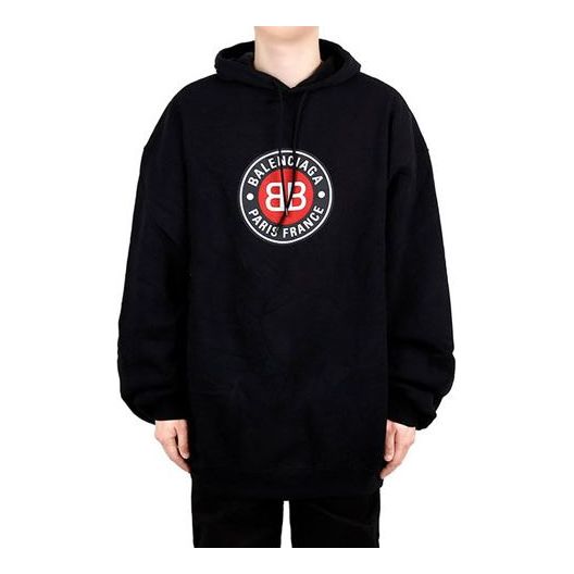 Men's Balenciaga Black Slogan Printing Black 641679TJV771000