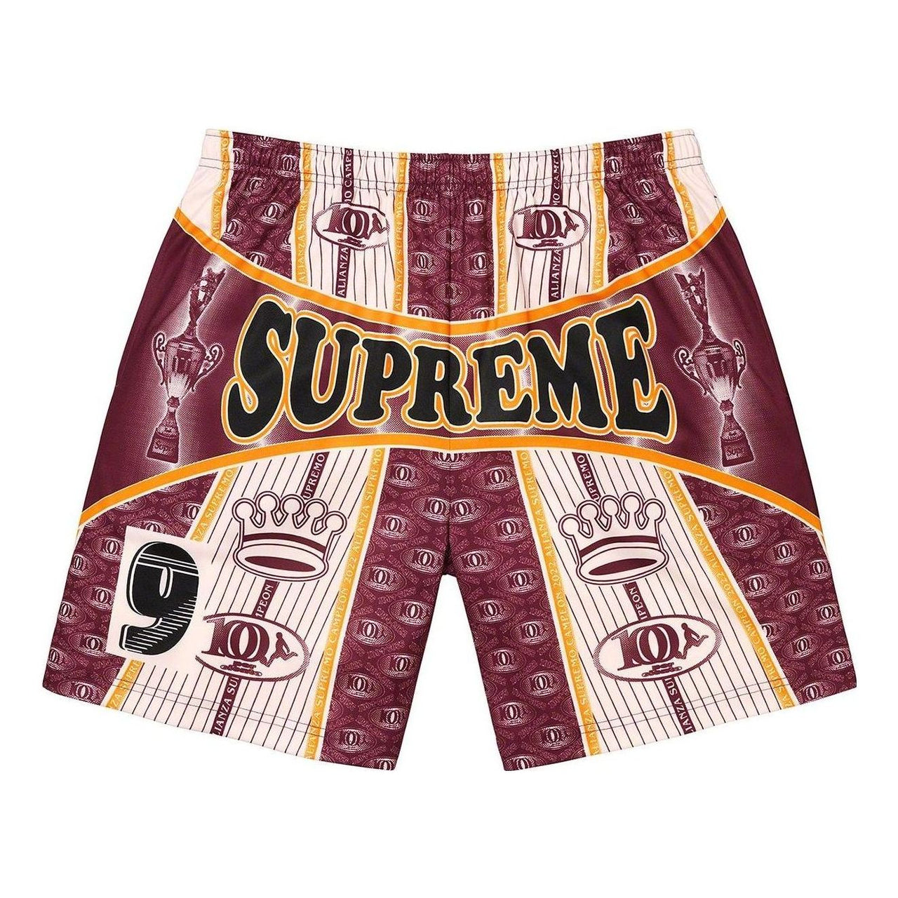 Supreme Por Ciento Soccer Shorts 'Red White Black' SUP-FW22-082
