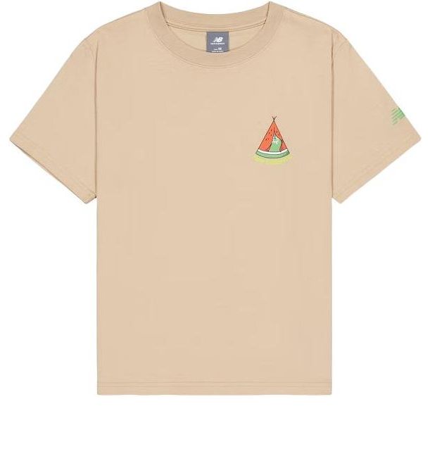 (WMNS) New Balance Cartoon Short Sleeve T-Shirt Asia Sizing 'Pink' AWT41333-INC
