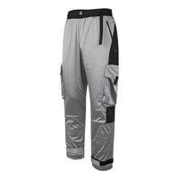adidas color block woven lace-up pants 'Grey' IC9251
