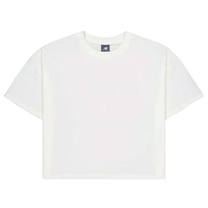 (WMNS) New Balance Cotton T-Shirt Asia Sizing 'White' AWT31573-SST