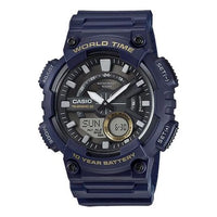 CASIO Waterproof Mens Blue Analog/Digital Combo AEQ-110W-2AVDF