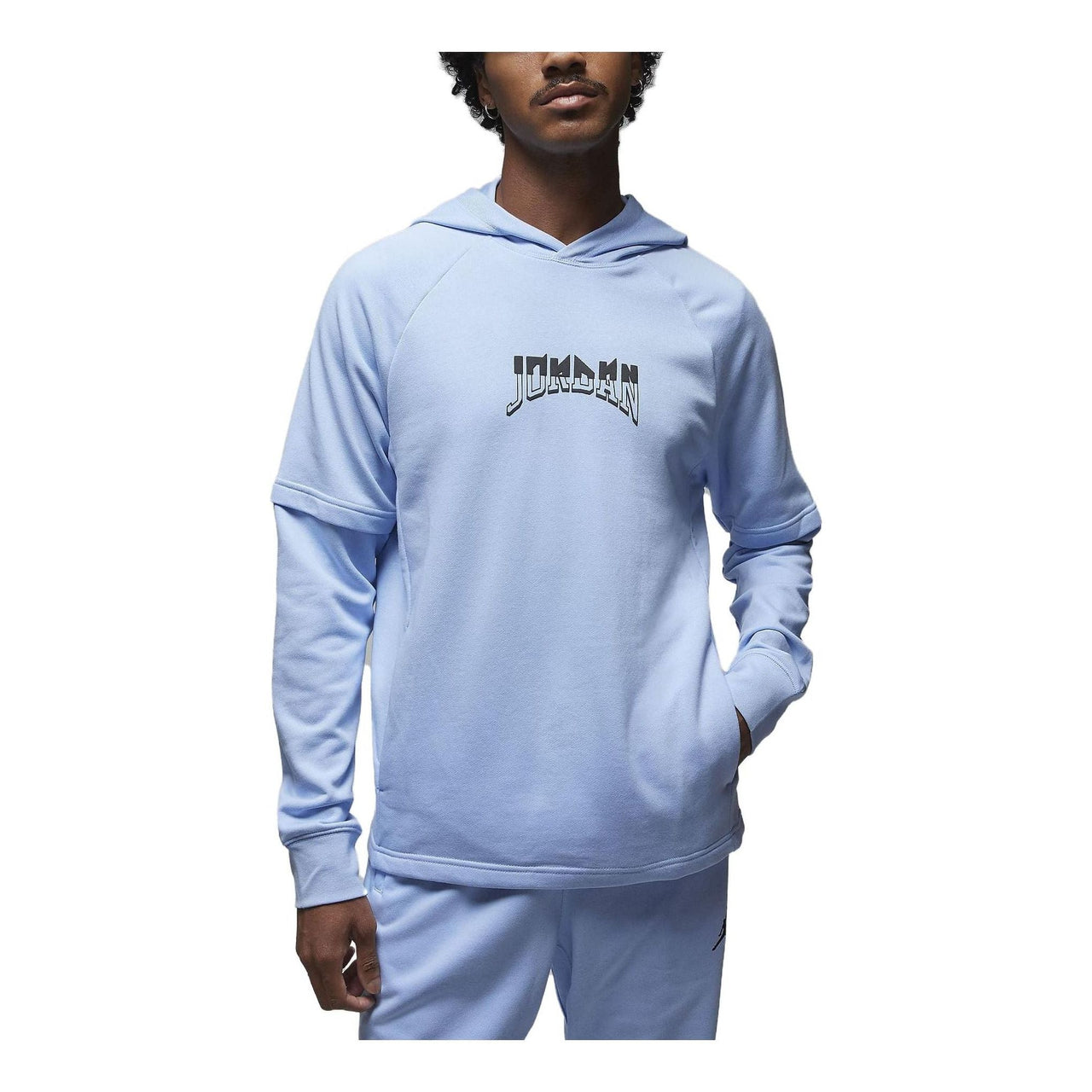 Air Jordan Dri-FIT Sport Graphic Fleece Pullover Hoodie 'Royal Tint' FB7570-425