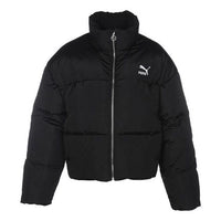 (WMNS) PUMA Puffer Winter Jacket 'Black' 623601-01