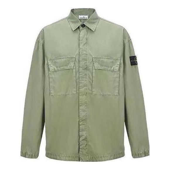 STONE ISLAND Old Treatment Shirt 'Green' 7815115WN-V0155