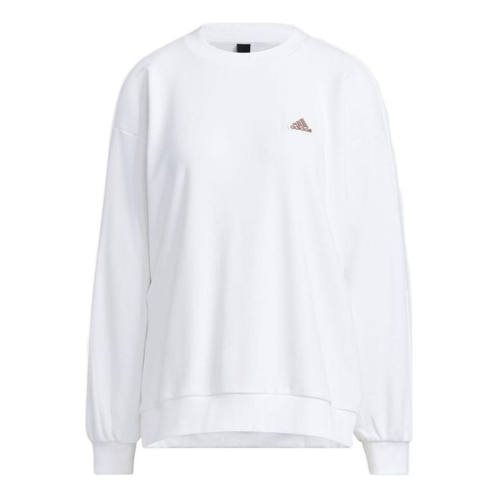 (WMNS) adidas Word Sweatshit Asia Sizing 'White' IA5224