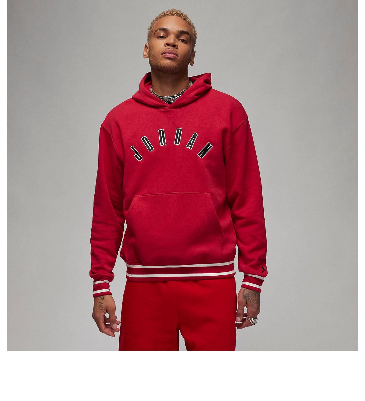 Air Jordan Flight MVP Fleece Pullover Hoodie 'Red' FB6996-619