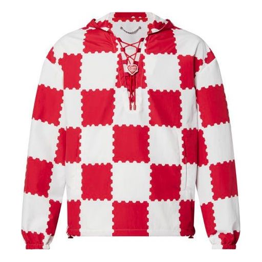 Men's LOUIS VUITTON x NIGO2 Crossover LV2 SS22 Grid Drawstring Red 1A9JE6