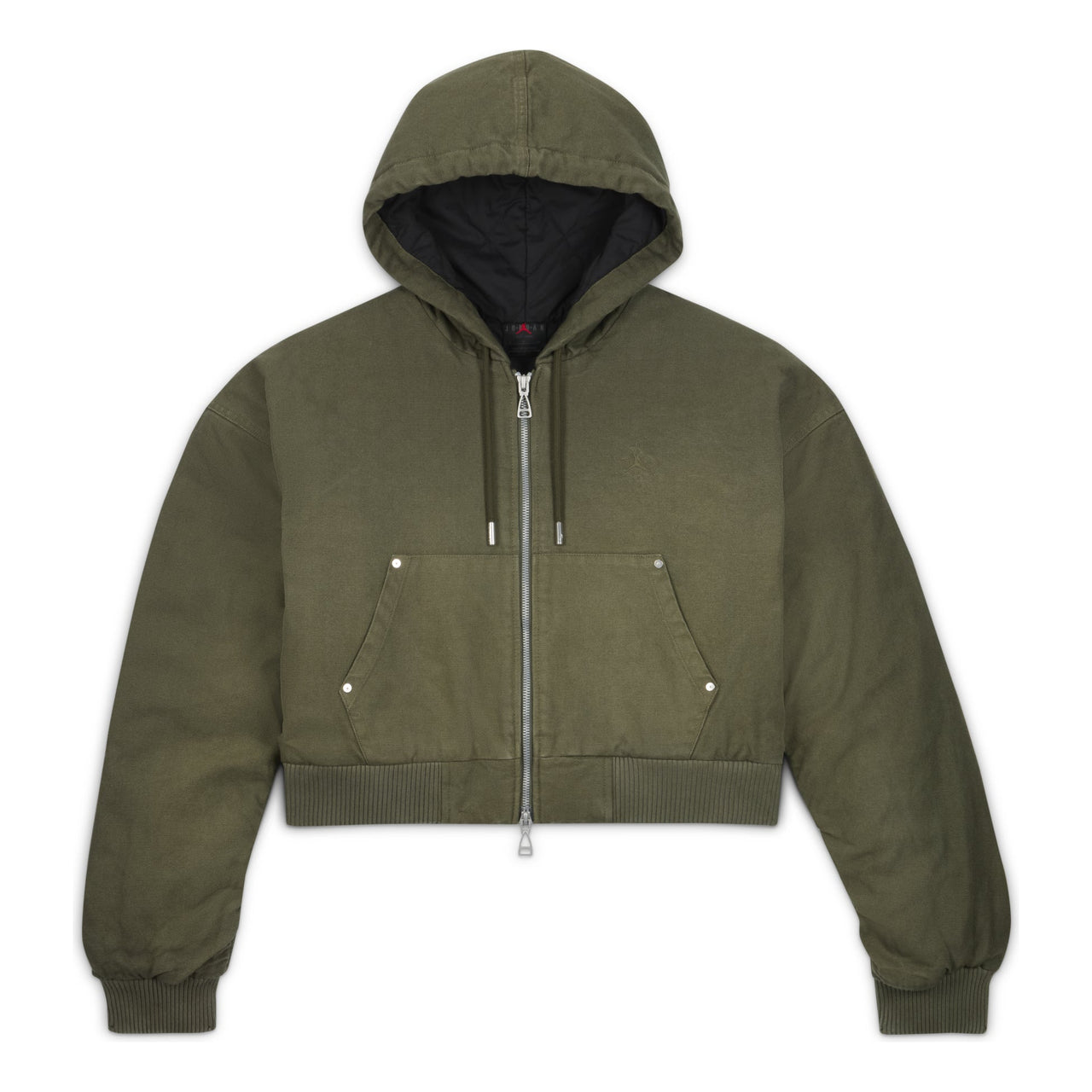 (WMNS) Air Jordan x Travis Scott Canvas Hooded Jacket Asia Sizing 'Cargo Khaki' FD9114-325