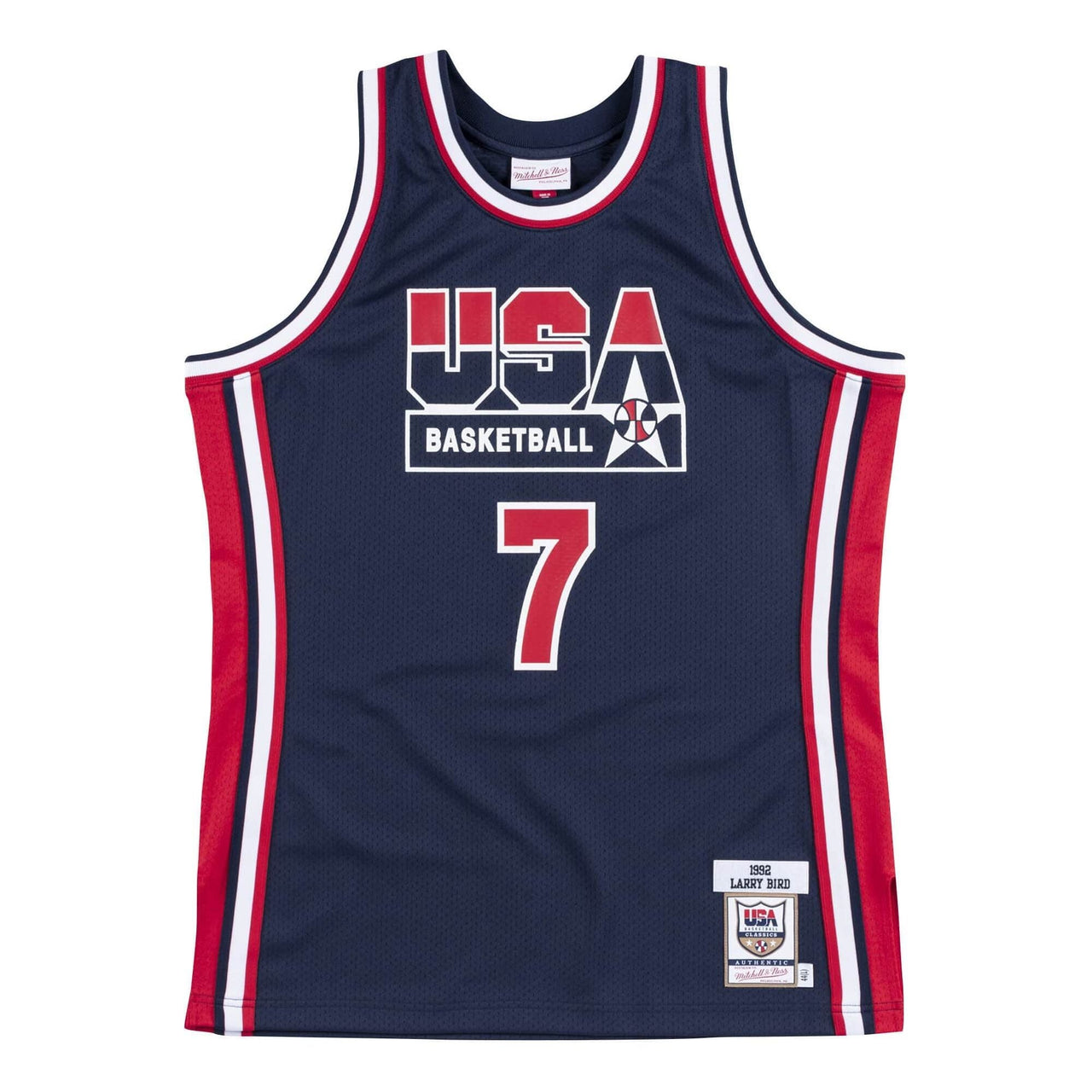 Mitchell & Ness Larry Bird Team USA 1992 Jersey #7 AJY4GS18410-USANAVY92LBI