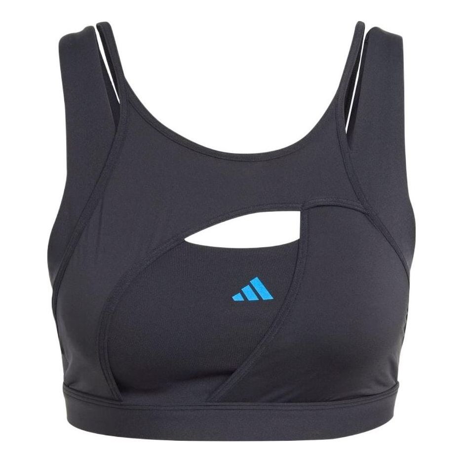 (WMNS) adidas Powerimpact Luxe Medium-Support Bra Asia Sizing 'Black' HS7267