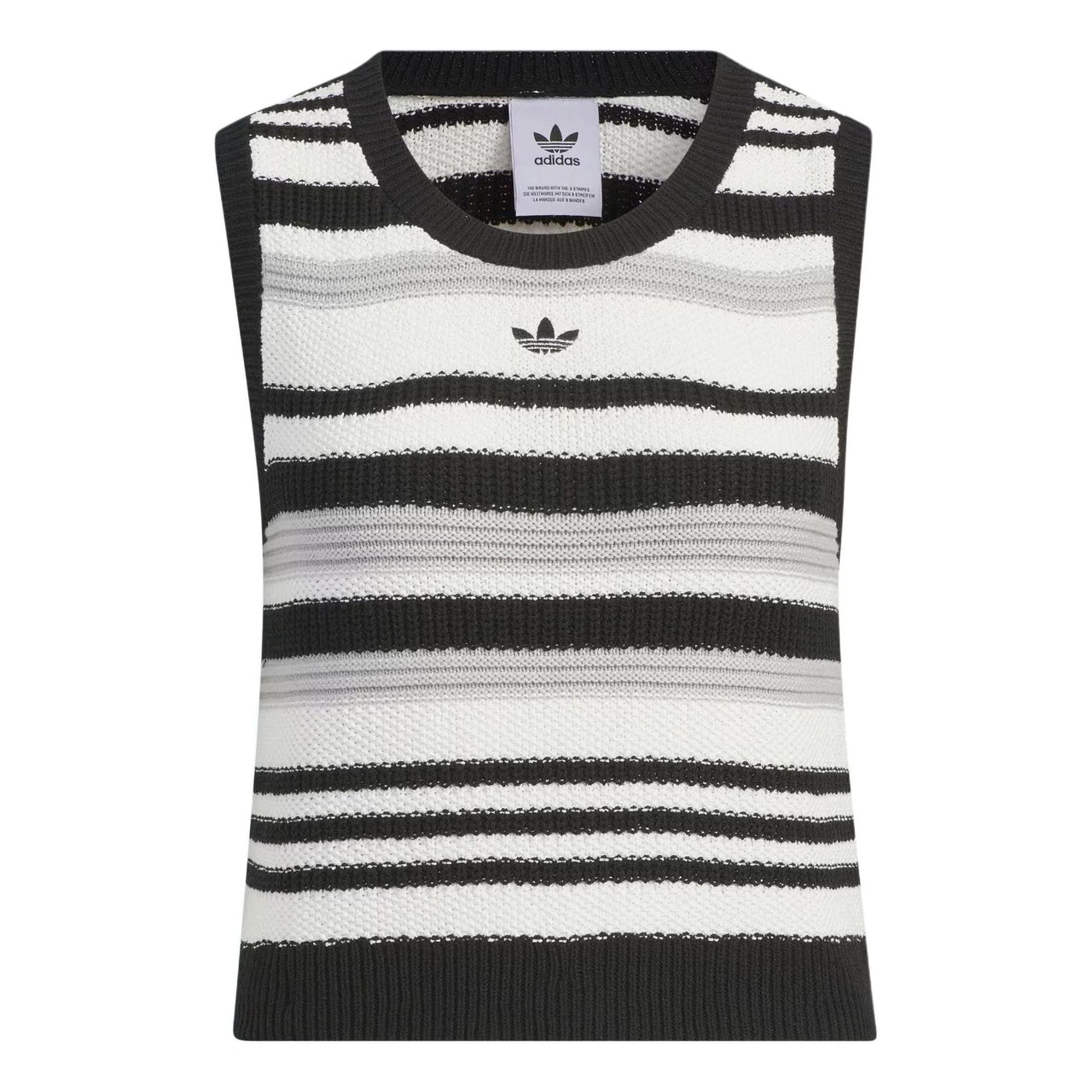 (WMNS) adidas originals Knit Striped Tank Top Asia Sizing 'White Black' JI7051