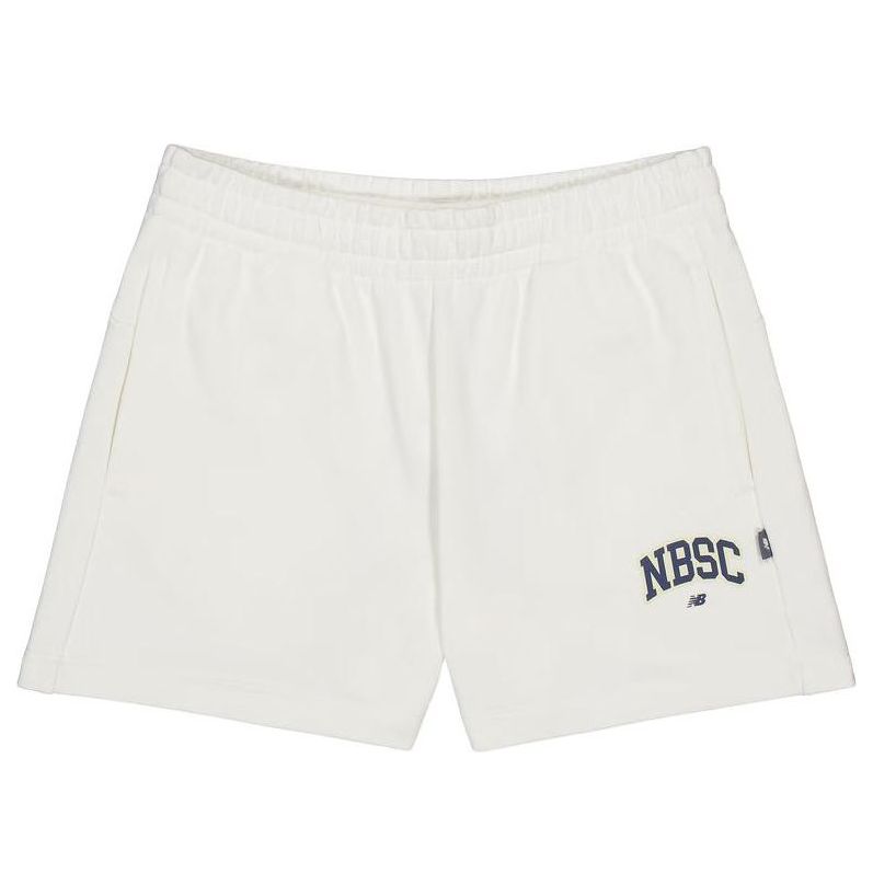 (WMNS) New Balance NBSC Cotton Short Asia Sizing 'White' AWS42315-CIC
