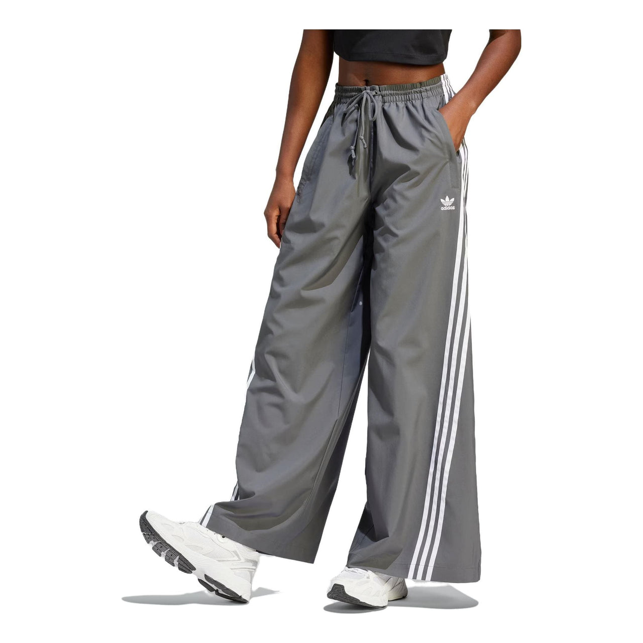 (WMNS) adidas originals Adilenium Oversized Track Pants 'Grey' IV9317