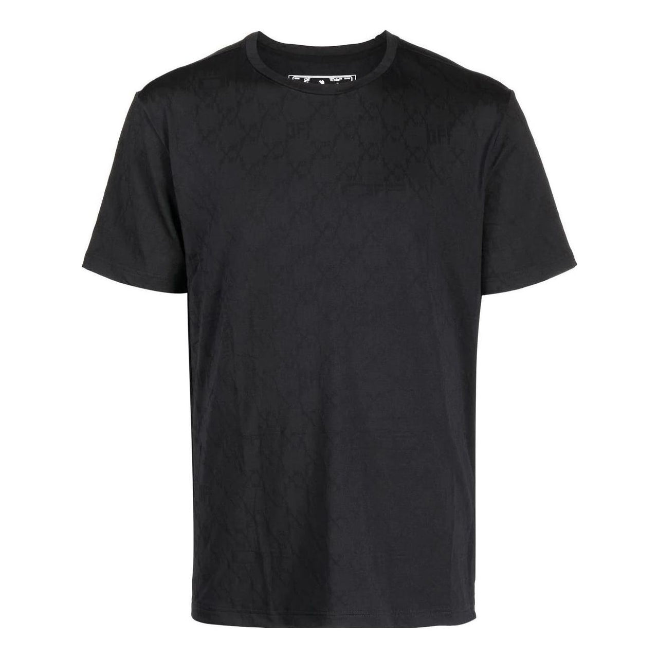 Off-White Monogram-Print Crew-Neck Tee OMVA035F22FAB0011007