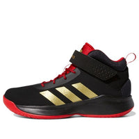 (PS) adidas Cross Em Up 5 Wide Slip On 'Core Black Gold Metallic Scarlet' GZ0119