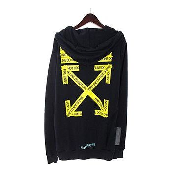 Off-White Zipped Fire Tape Ordinary Version Black OMBB030S180030241060