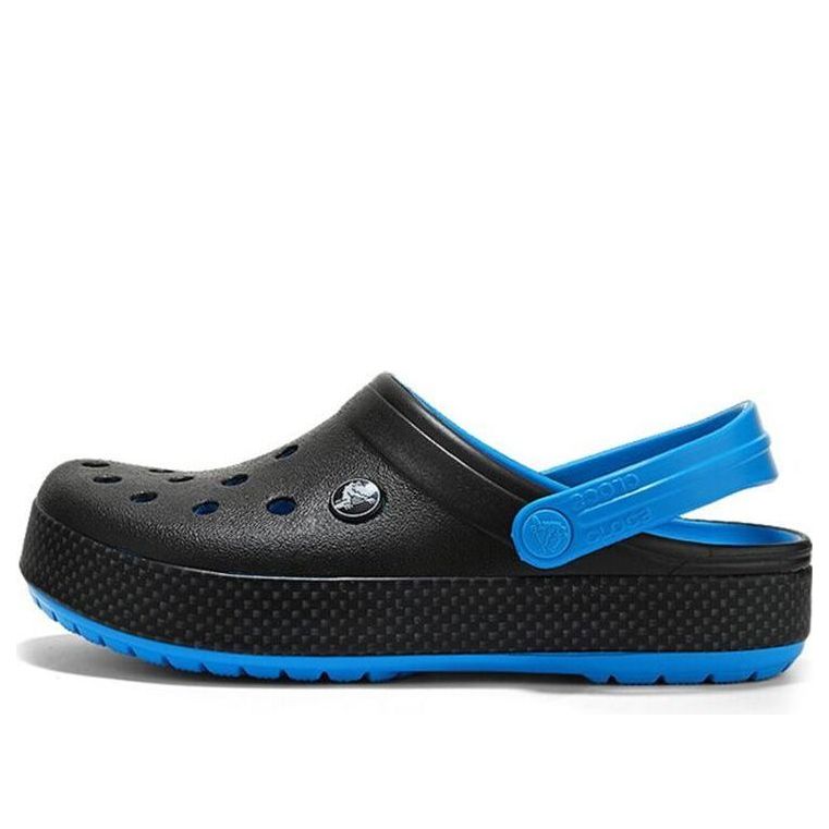 Crocs Wear-Resistant Lightweight Cozy Sports Unisex Black Blue Sandals 'Black Blue' 205237-49S