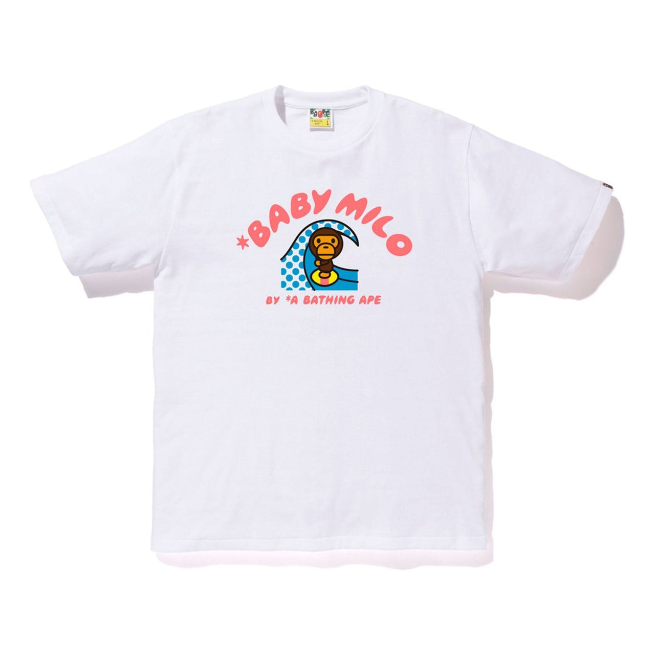 BAPE Milo Surfing Summer Tee White BAPE-SS18-111