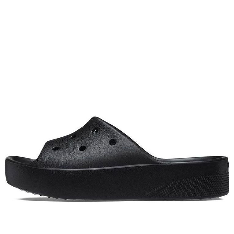 (WMNS) Crocs Platform Slide Crocs 'Black' 208180-001