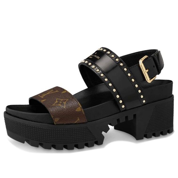 (WMNS) LOUIS VUITTON shoes Sports sandals 'Black Brown' 1A6654