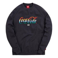 KITH x Coca Cola Crossover Rainbow Alphabet Logo Embroidered Pullover Unisex Black KH2525-100