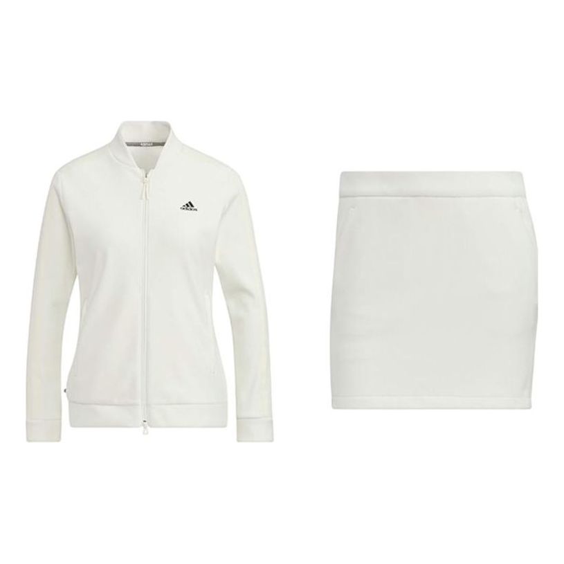 (WMNS) adidas 3-Stripe Two-Piece Long Sleeve Suit Asia Sizing 'White' HG8273