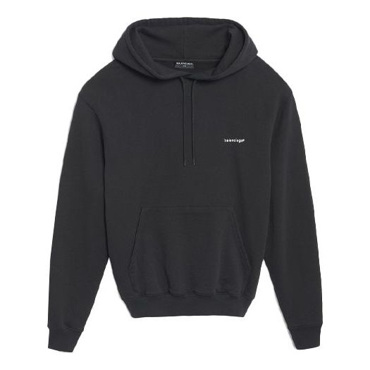 Men's Balenciaga Chest White Black Small logo Black 556145TYK271000