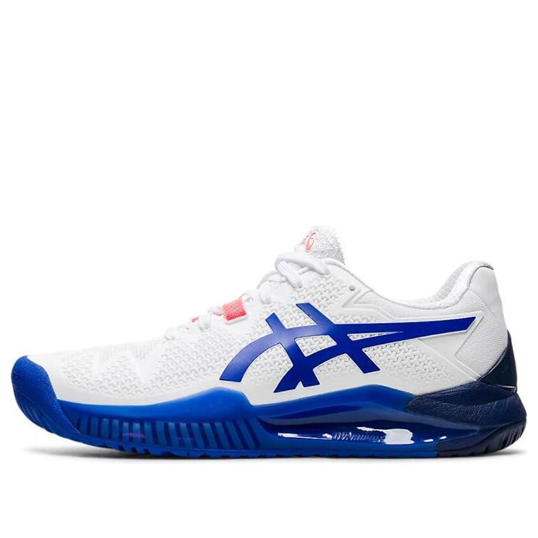 (WMNS) ASICS Gel Resolution 8 Wide 'White Lapis Lazuli Blue' 1042A097-107