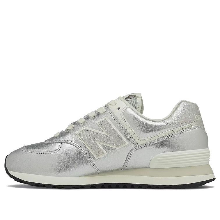 (WMNS) New Balance 574 v2 Sneakers Silver/White WL574PR2