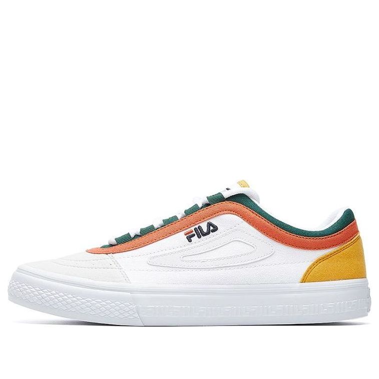 FILA CLASSIC BOARDER skateboard canvas shoes White/Yellow/Orange F12M034423FWN