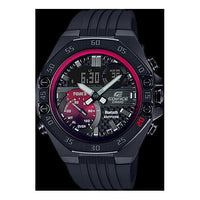 CASIO EDIFICE Quartz Waterproof Sports Sapphire Crystal Mens Black Analog ECB-10TMS-1A