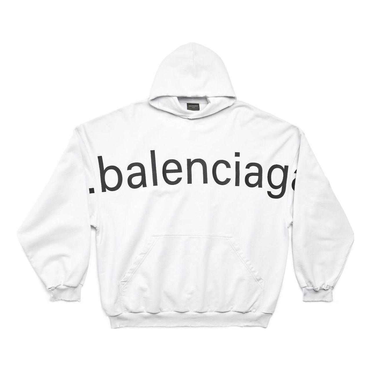 Balenciaga Bal.Com Popover Hoodie 'White' 739024TOVN99081