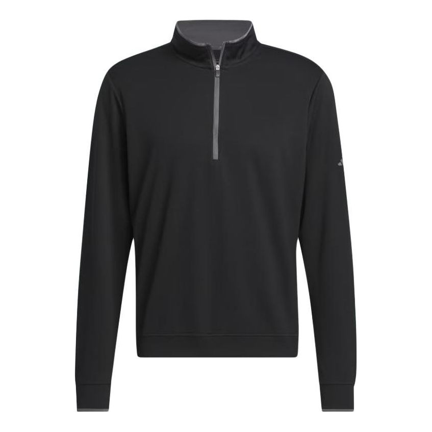 adidas Lightweight Half-Zip Top Asia Sizing 'Black' IS7134