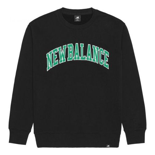 New Balance Men's New Balance Alphabet Printing Round Neck Casual Pullover Black MT03515-BK