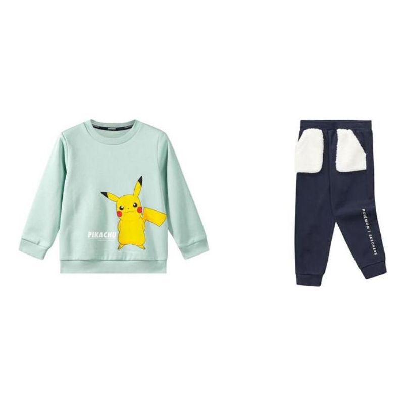 (GS) Skechers x Pokmon Limited Edition Toddler Set 'Teal Yellow Black White' L422B055