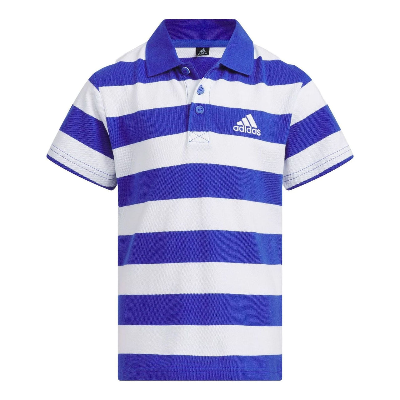 (PS) adidas Logo Polo Shirt 'White Blue' IA8264