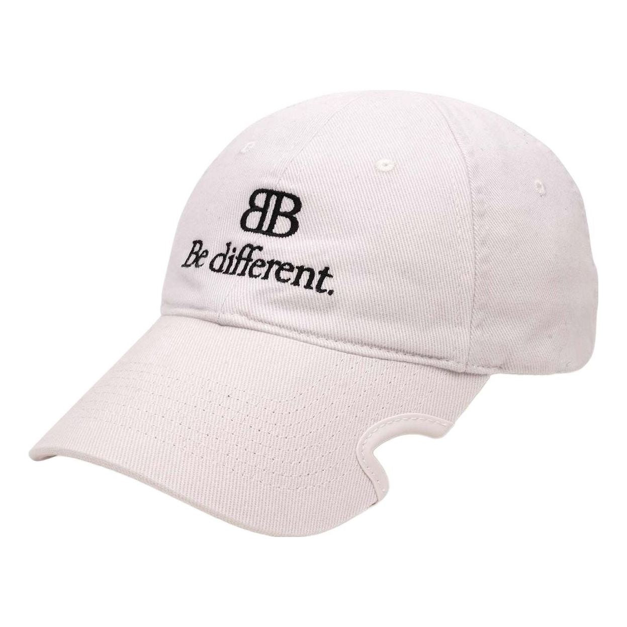 Balenciaga Be Different Baseball Cap 'Ecru Black' 732677410B29260