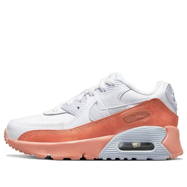 (PS) Nike Air Max 90 LTR Leather SE 'White Orange' DM0957-100