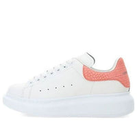 (WMNS) Alexander McQueen Oversized Sneaker 'Pink Embossed Suede Crocodile' 650788WHZ4K9648