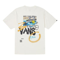 Vans College Graphic T-Shirt 'White Black' VN000GPTFS8