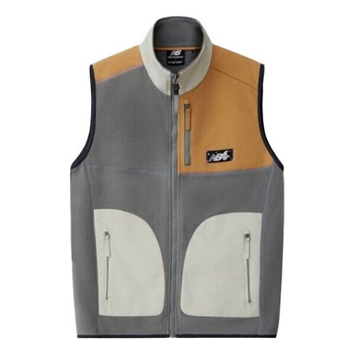 New Balance x Tyakasha Cotton Colorblock Vest Asia Sizing 'Grey Tan White' NJA4N413-GR