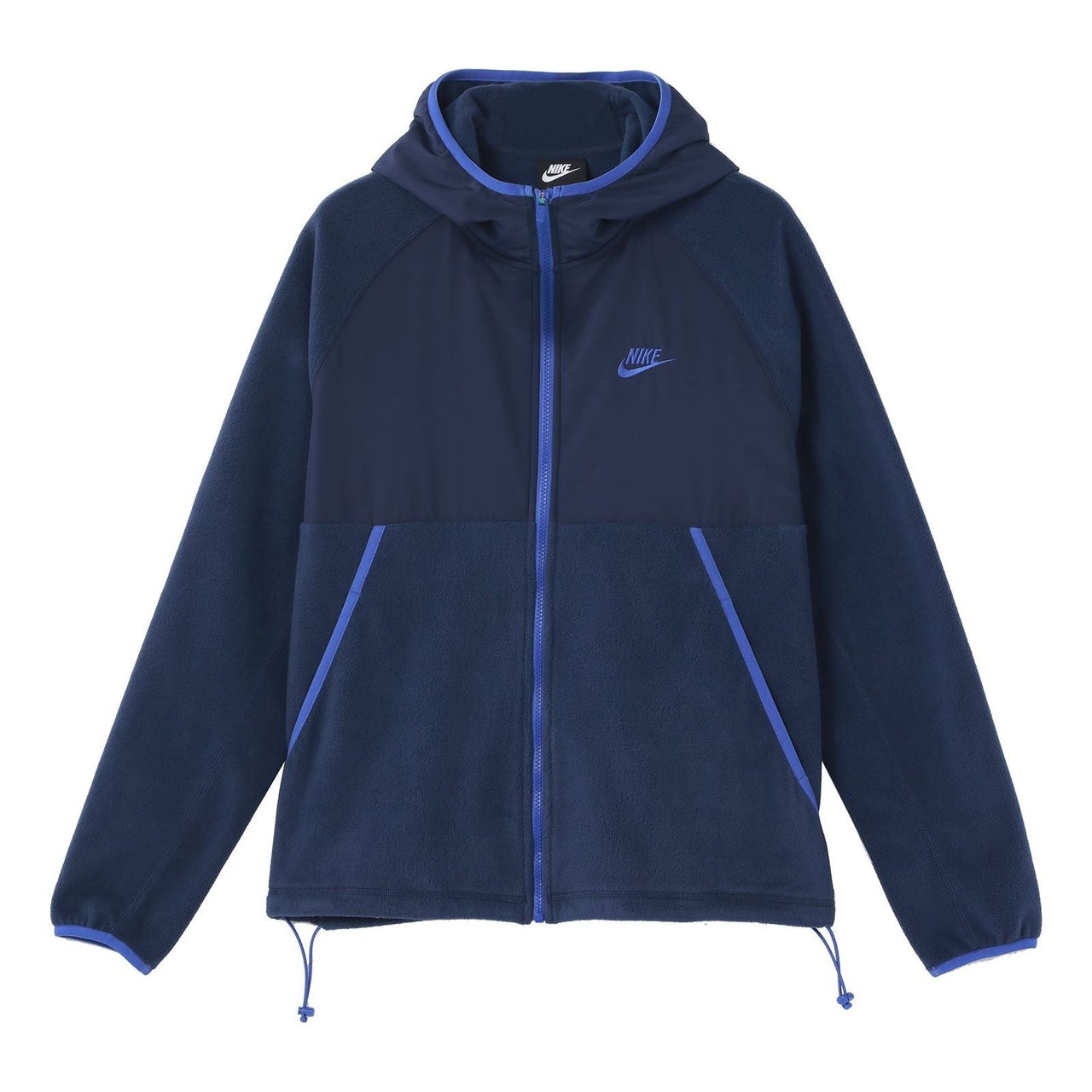 Nike Sportswear Full-length zipper Cardigan hooded Fleece Lined Jacket Blue DM1220-410