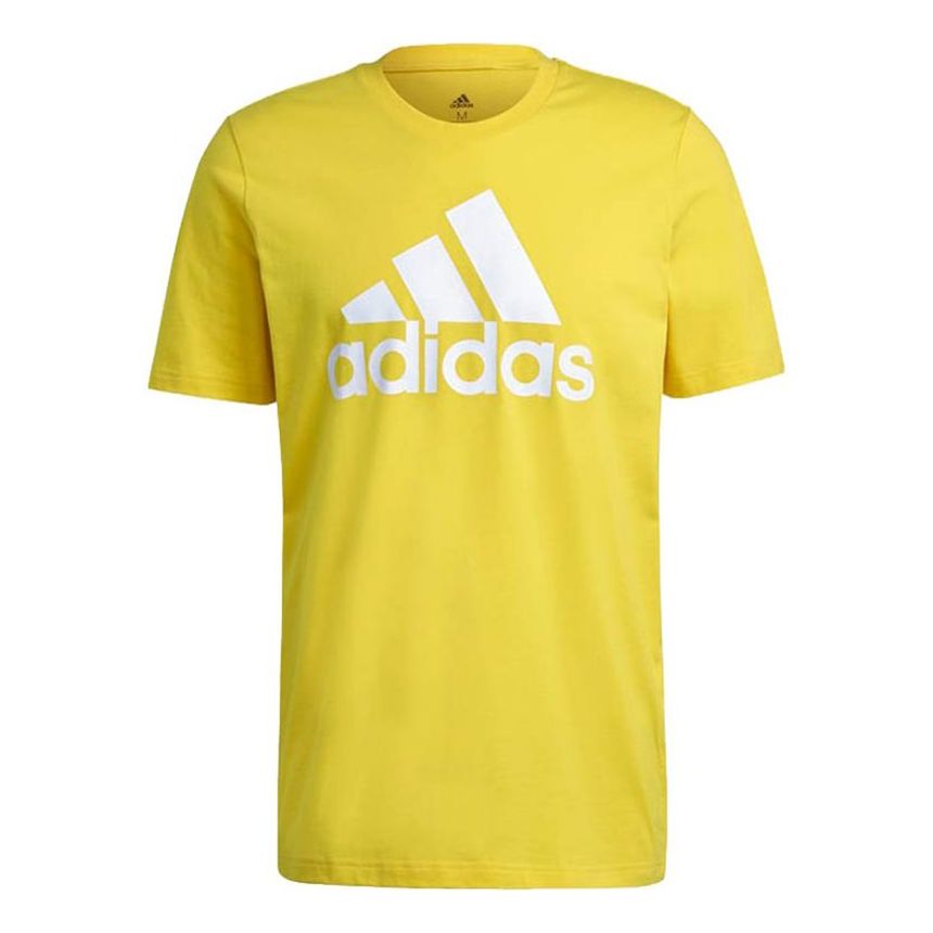 adidas Sports Training Casual Round Neck Short Sleeve Yellow GM3248
