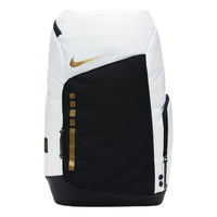 Nike Hoops Elite Backpack 32L 'White Black Gold' DX9786-100