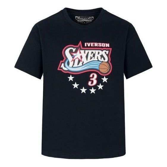 Mitchell & Ness x NBA Philadelphia 76ers T-shirt 'Allen Iverson 3' MNJYSST22017-BLACK