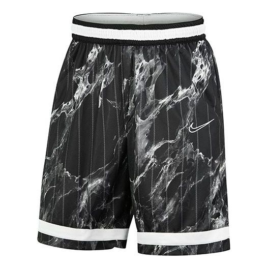 شورت رياضي فضفاض سريع الجفاف لكرة السلة من Nike DRI-FIT باللون الأسود والأبيض DD0566-010